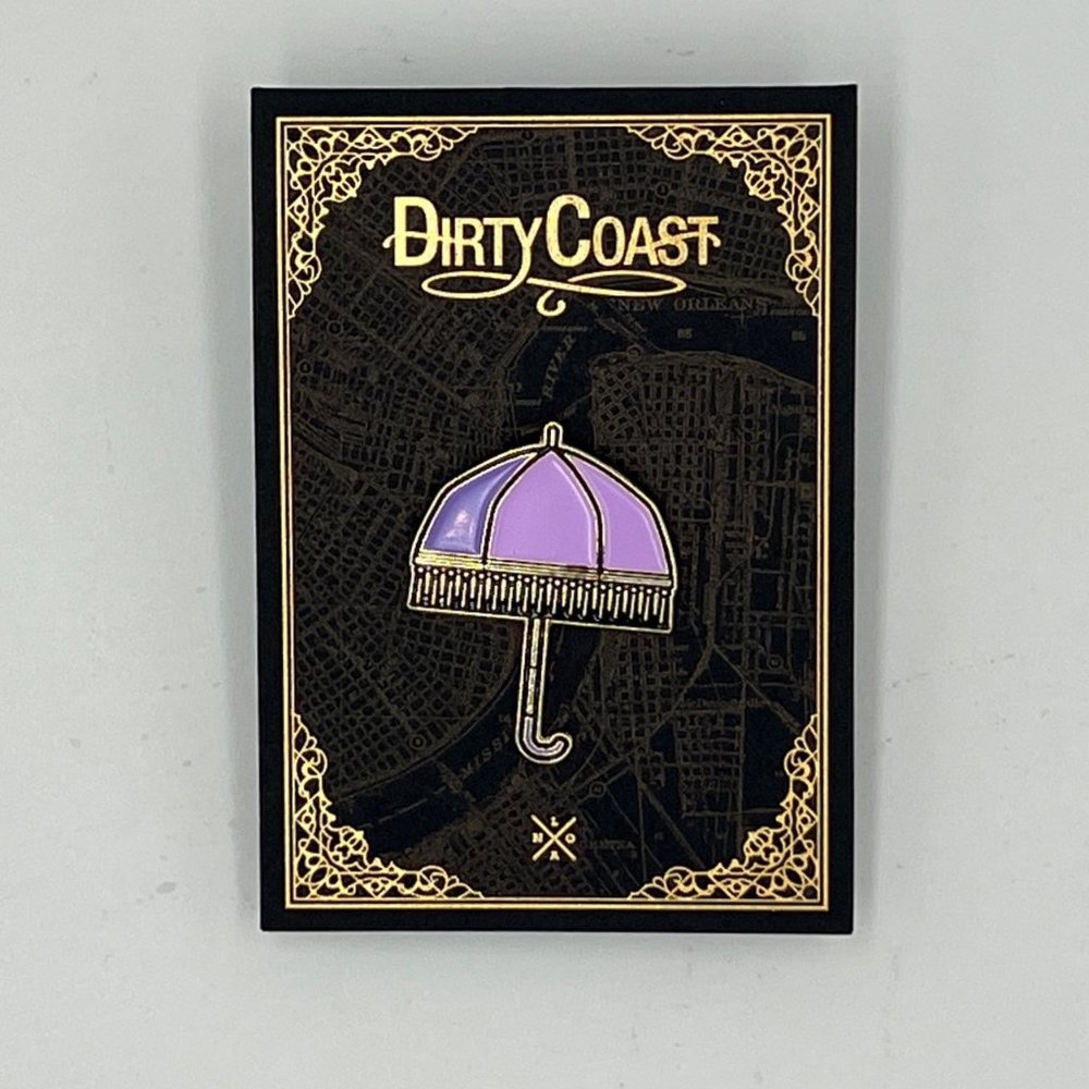 DIRTY COAST Parasol Enamel Pin - Never Worn!